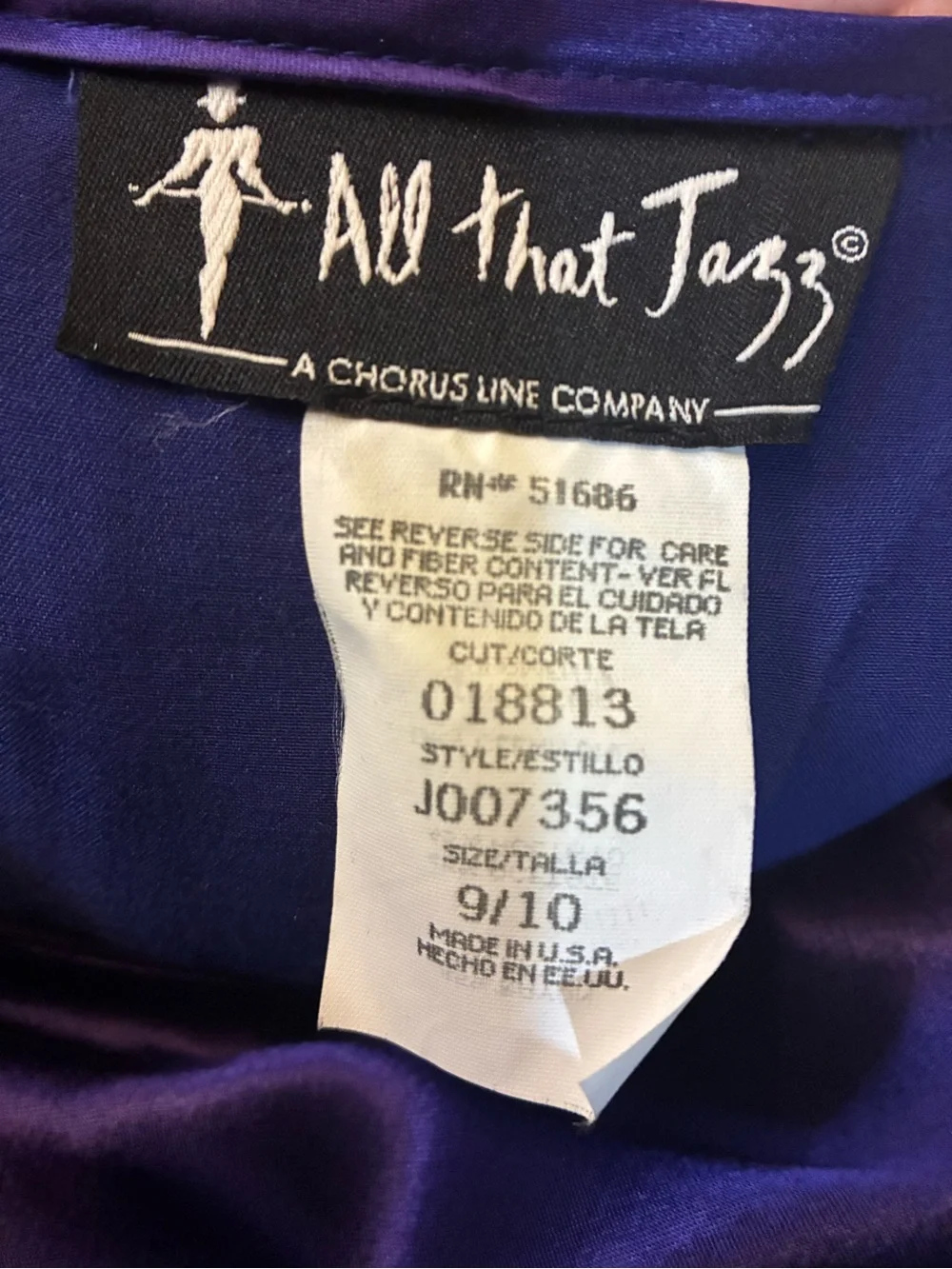 Purple Sleek Satin Evening Gown Vintage 90s - Picture 6 of 6